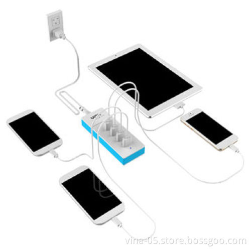 Mini USB charging station for iPad/iPhone with EU/UL/UK plugs
